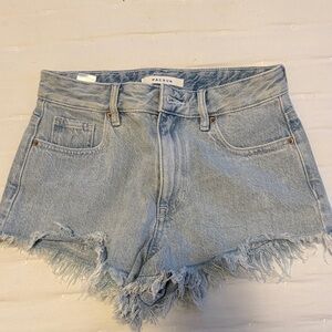 PacSun Frayed Hem Light Blue Jean Shorts
